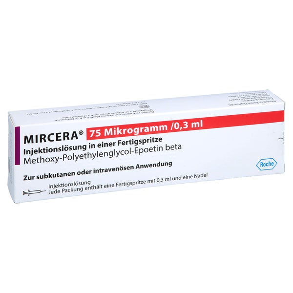 MIRCERA 75 Mikrogramm/0,3 ml Inj.-Lsg.i.e.F.-Sp. 1 St