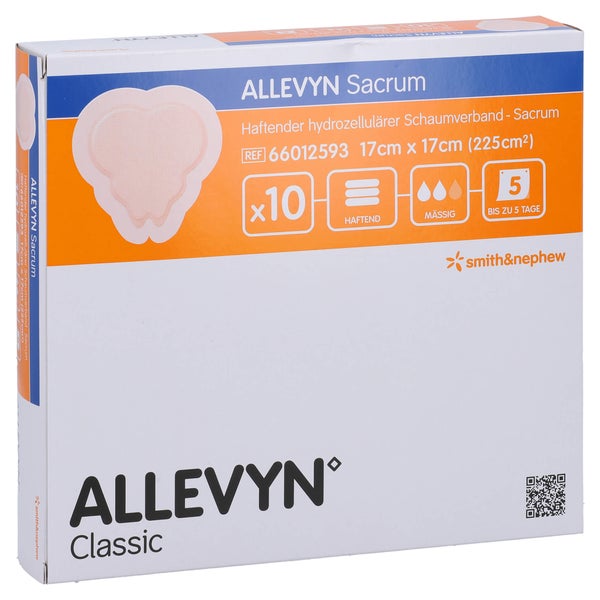 Allevyn Sacrum Klein 17x17 Cm Wundverband Haftend 10 St