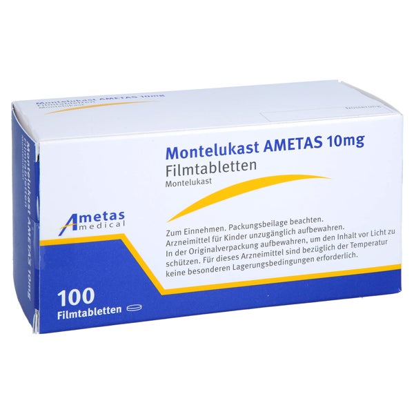 Montelukast Ametas 10 mg Filmtabletten 100 St