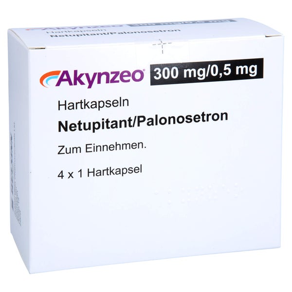 Akynzeo 300 Mg/0,5 mg Hartkapseln 4 St