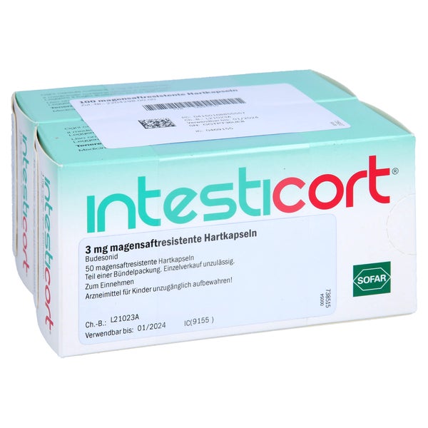 INTESTICORT 3 mg magensaftresistente Hartkapseln 100 St