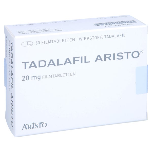 Tadalafil Aristo 20 mg Filmtabletten 50 St