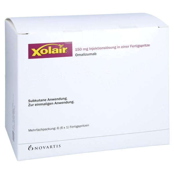 XOLAIR 150 mg Injektionslösung i.e.Fertigspritze 6 St