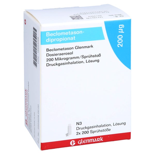 BECLOMETASON Glenmark Dosieraerosol 200 µg/Sprü.St 2 St