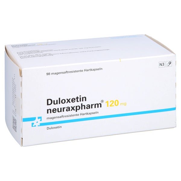 DULOXETIN neuraxpharm 120 mg magensaftres.Hartkaps 98 St