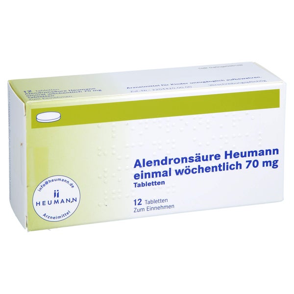 Alendronsäure Heumann 1x wöchentlich 70 mg 12 St