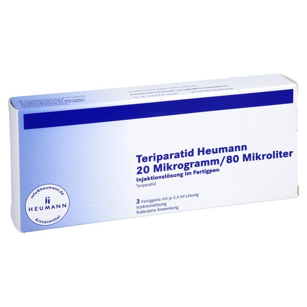TERIPARATID Heumann 20 µg/80 µl Inj.-Lsg.Fertigpen 3 St