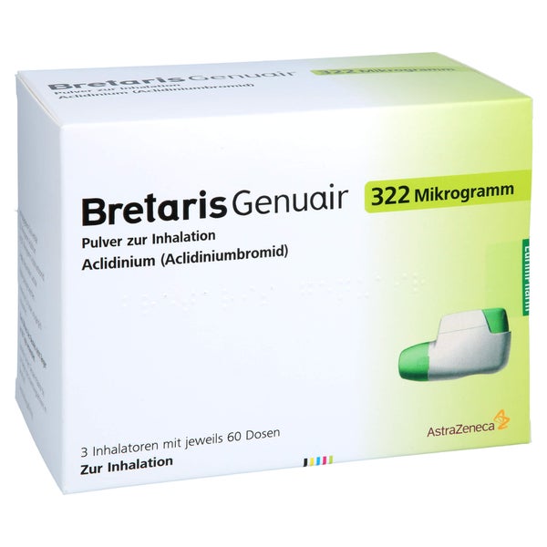 BRETARIS Genuair 322 µg Pulver z.Inhalation 3x60ED 3 St