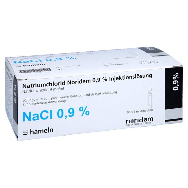 Natriumchlorid Noridem 0,9% Inj.-Lösung 50X5 ml