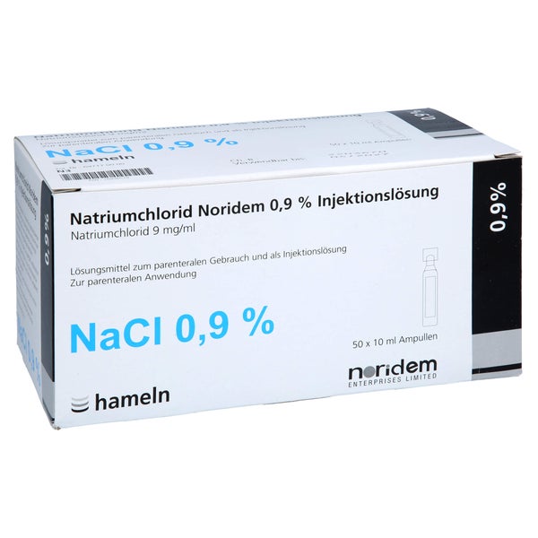 Natriumchlorid Noridem 0,9% Inj.-Lösung 50X10 ml