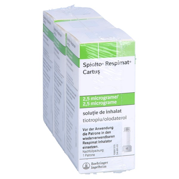 SPIOLTO Respimat 2,5 µg/2,5 µg Hub Nachfüllpackung 3X4,0 ml