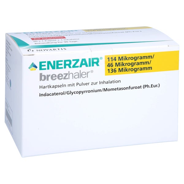ENERZAIR Breezhaler 114µg/46µg/136µg Hkp.P.z.Inh. 90 St