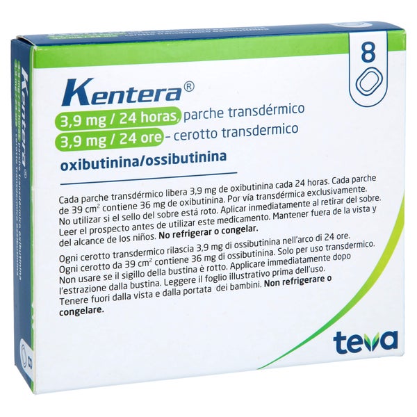 KENTERA 3,9 mg/24 Stunden transdermale Pflaster 8 St