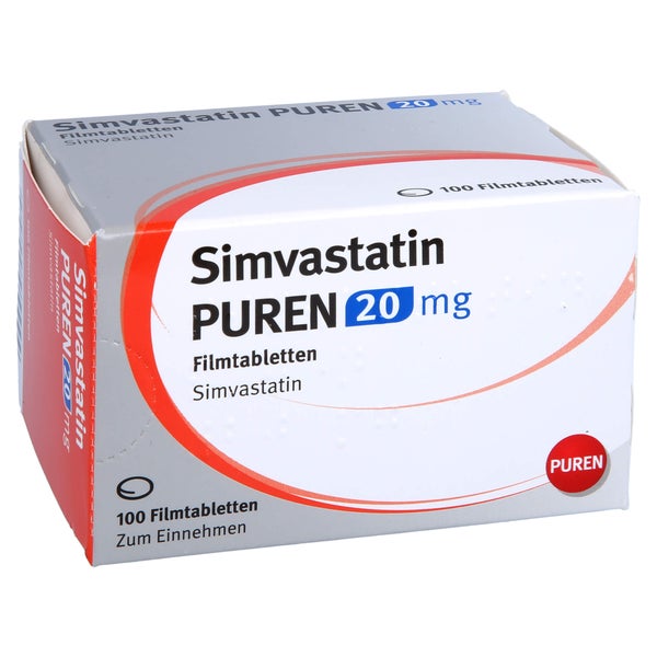 Simvastatin Puren 20 mg Filmtabletten 100 St