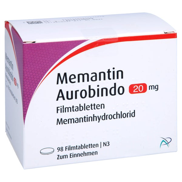 Memantin Aurobindo 20 mg Filmtabletten 98 St