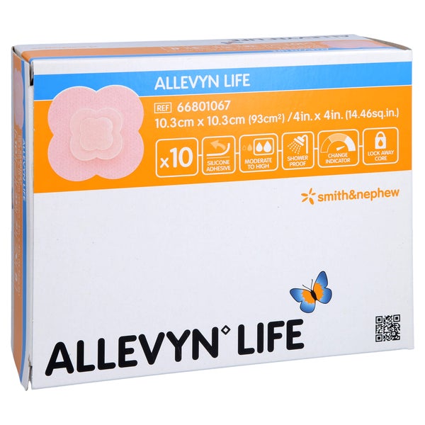Allevyn Life 10,3x10,3 cm Silikonschaumv 10 St