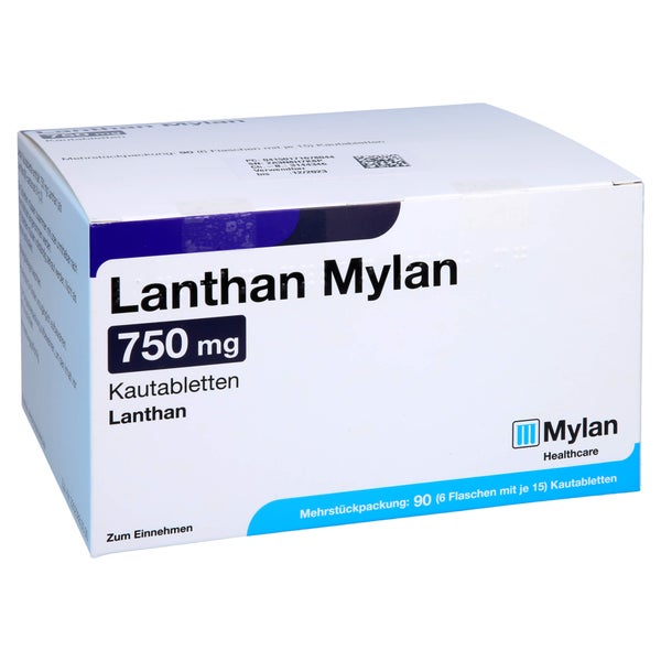 Lanthan Mylan 750 mg Kautabletten 90 St