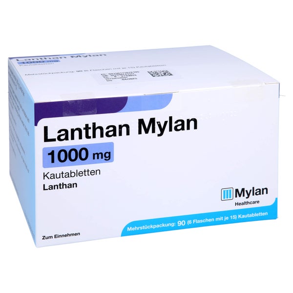 Lanthan Mylan 1000 mg Kautabletten 90 St