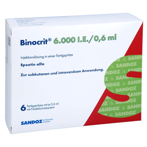 BINOCRIT 6.000 I.E./0,6 ml Inj.-Lsg.i.e.Fertigspr. 6X0,6 ml