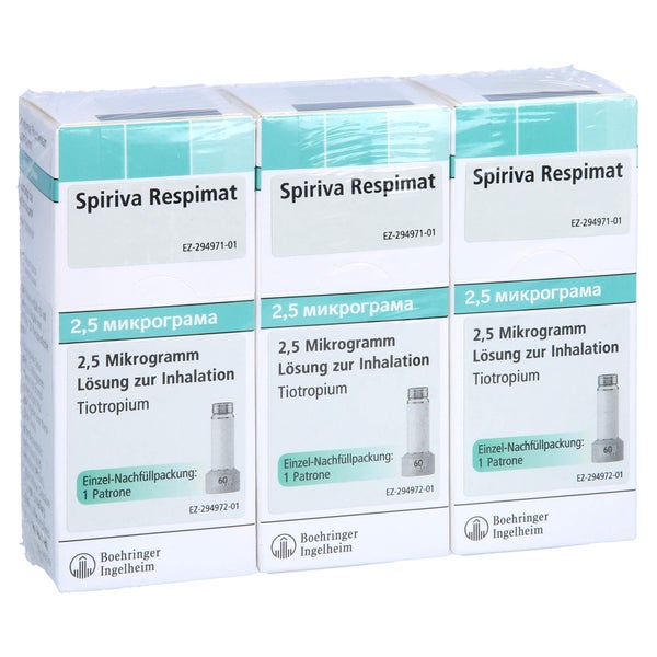 SPIRIVA Respimat 2,5 µg Lsg.z.Inh.Nachfüllpackung 3X4,0 ml