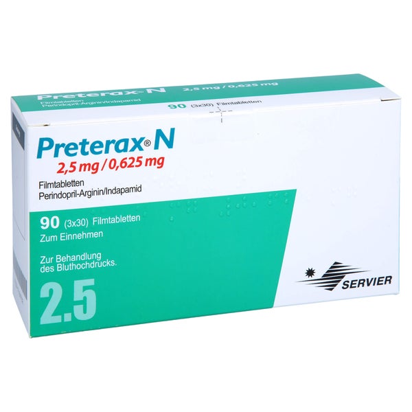 PRETERAX N 2,5 mg/0,625 mg Filmtabletten 90 St