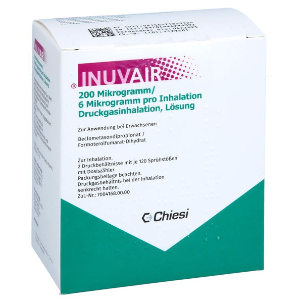 Inuvair 200/6 µg 120 Hub Druckgasinhalat 2 St