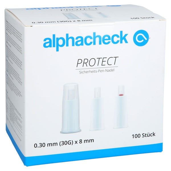 Alphacheck Protect Sicherheits-pen-nadel 100 St