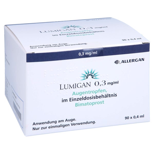 LUMIGAN 0,3 mg/ml Augentropfen im Einzeldosisbeh. 90X0,4 ml