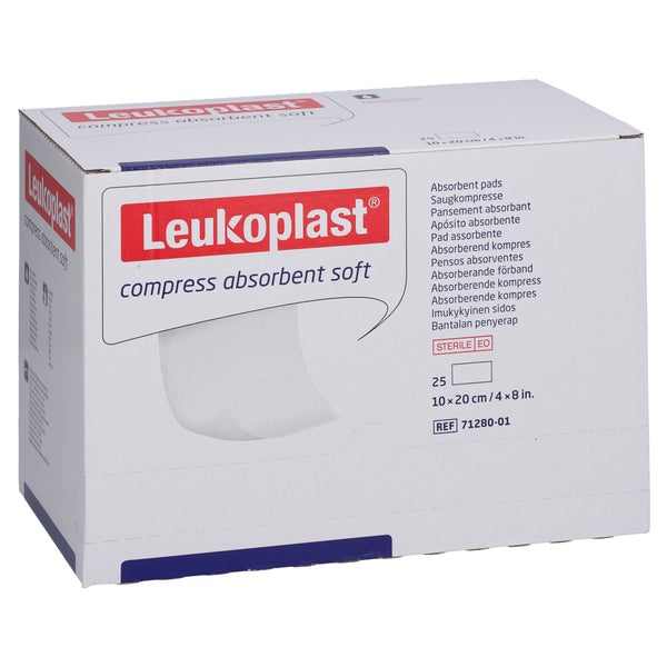 Leukoplast Compress Absorbent soft steri 25X1 St
