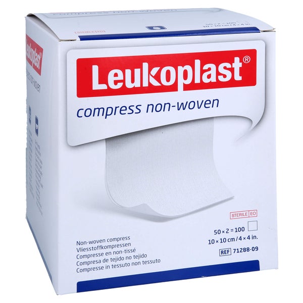 Leukoplast Compress Non-woven 10x10cm Ste.4f Spl. 100 St