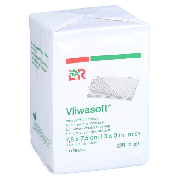 Vliwasoft Vlieskompressen Unsteril 7,5x7 100 St