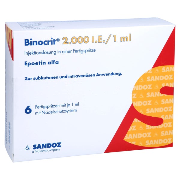 BINOCRIT 2.000 I.E./1 ml Inj.-Lsg.i.e.Fertigspr. 6X1 ml