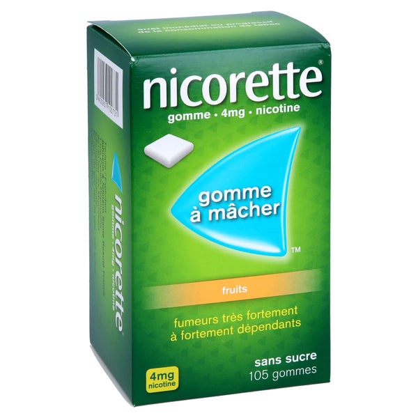 Nicorette Kaugummi 4 mg freshfruit - Reimport 105 St