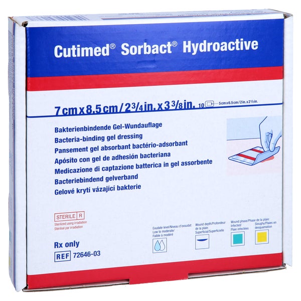 Cutimed Sorbact Hydroactive Kompressen 7 10 St