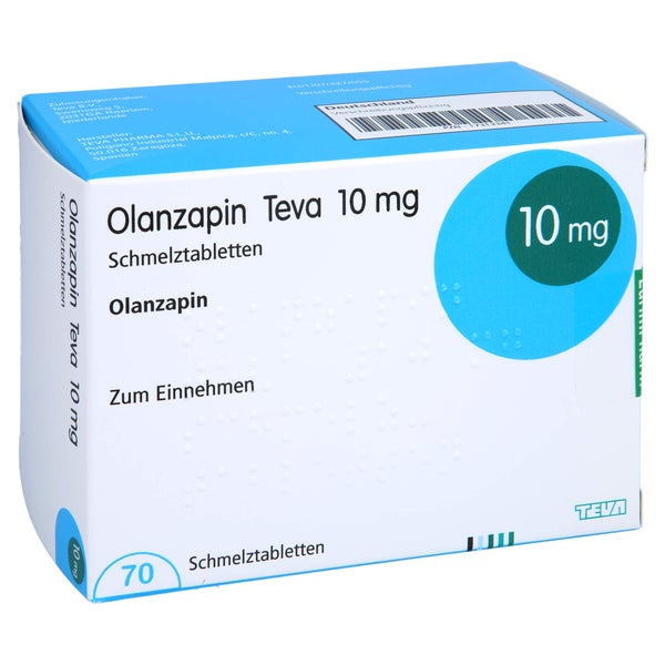 Olanzapin Teva 10 mg Schmelztabletten 70 St