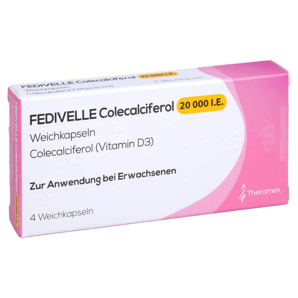FEDIVELLE Colecalciferol 20.000 I.E. Weichkapseln 4 St