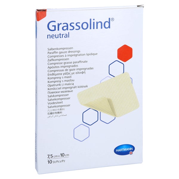 Grassolind Salbenkompressen 7,5x10 cm st 10 St