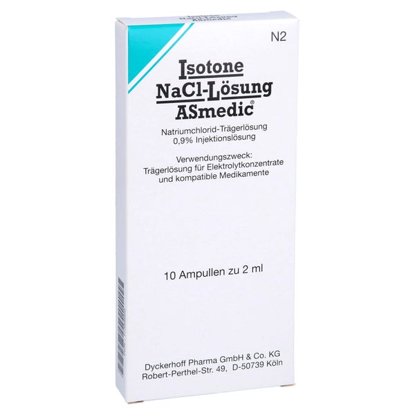 Isotone Nacl-lösung Asmedic Injektionsls 10X2 ml