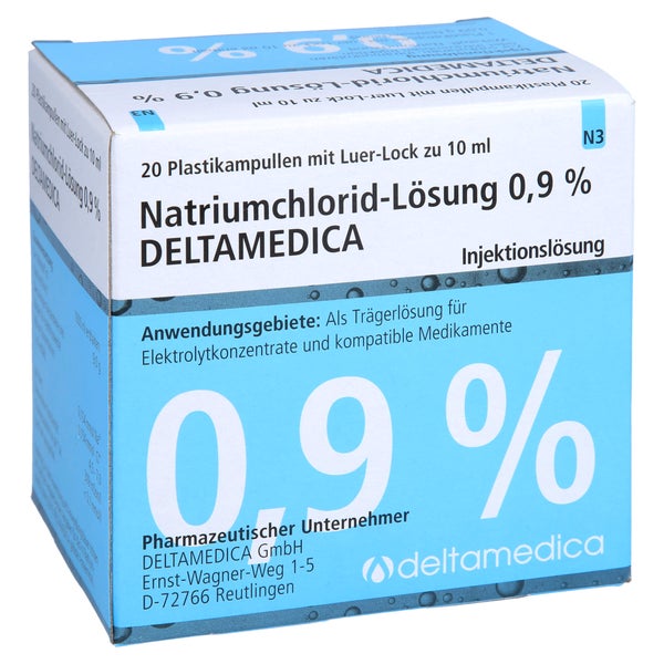 Natriumchlorid-lösung 0,9% Deltamedica L 20X10 ml