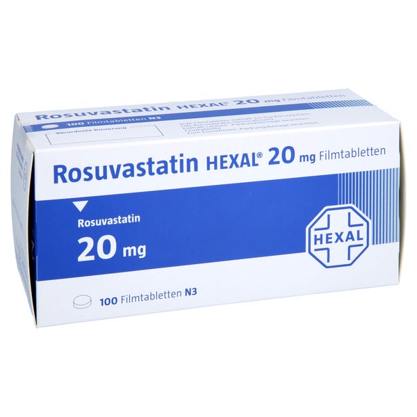 Rosuvastatin Hexal 20 mg Filmtabletten 100 St