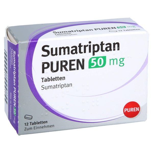 Sumatriptan Puren 50 mg Tabletten 12 St