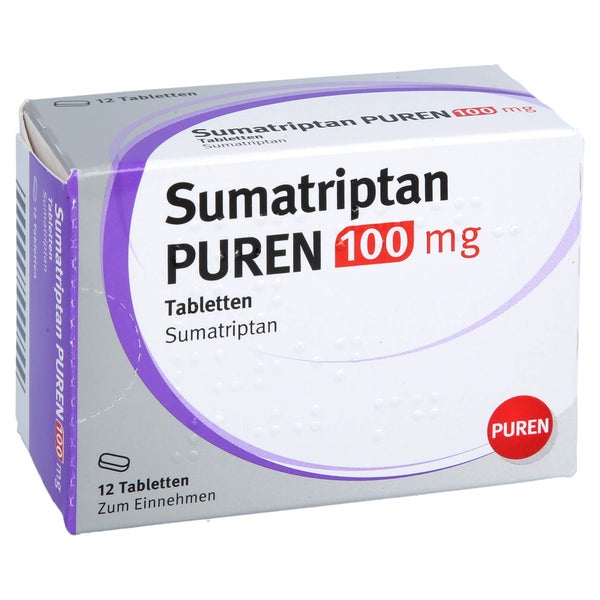 Sumatriptan Puren 100 mg Tabletten 12 St