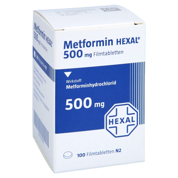 METFORMIN HEXAL 500 mg Filmtabletten Dose 100 St