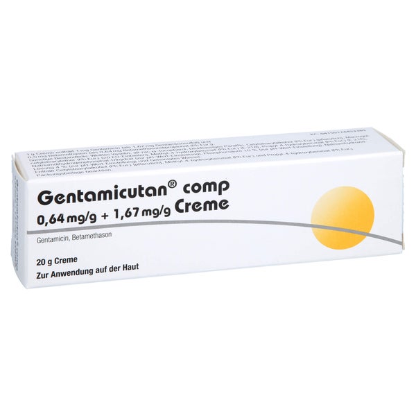 GENTAMICUTAN comp 0,64 mg/g + 1,67 mg/g Creme 20 g