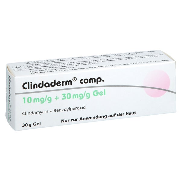 Clindaderm Comp. 10 Mg/g + 30 Mg/g Gel 30 g