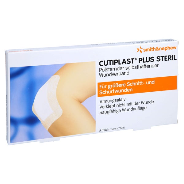 Cutiplast Plus Steril 7,8x15 cm Verband 5 St