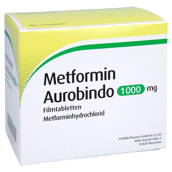 METFORMIN Aurobindo 1000 mg Filmtabletten 120 St