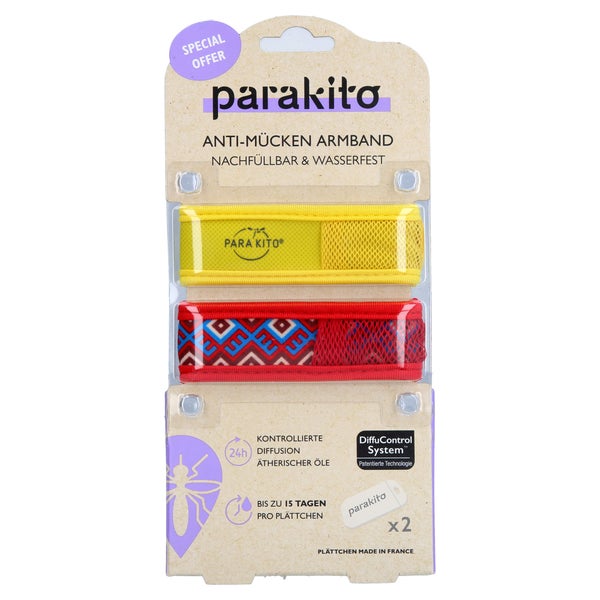 Para'kito Anti-mücken Armband Erw. Doppelpack 1 P