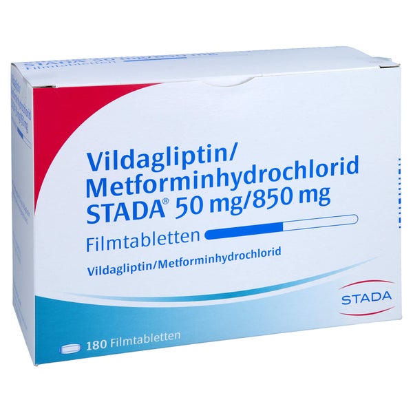 VILDAGLIPTIN/Metformin STADA 50 mg/850 mg Filmtab. 180 St