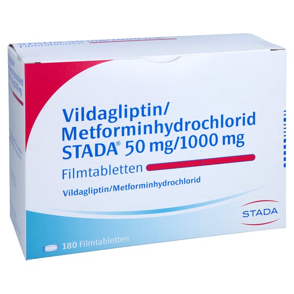 VILDAGLIPTIN/Metformin STADA 50 mg/1000 mg Filmtab 180 St
